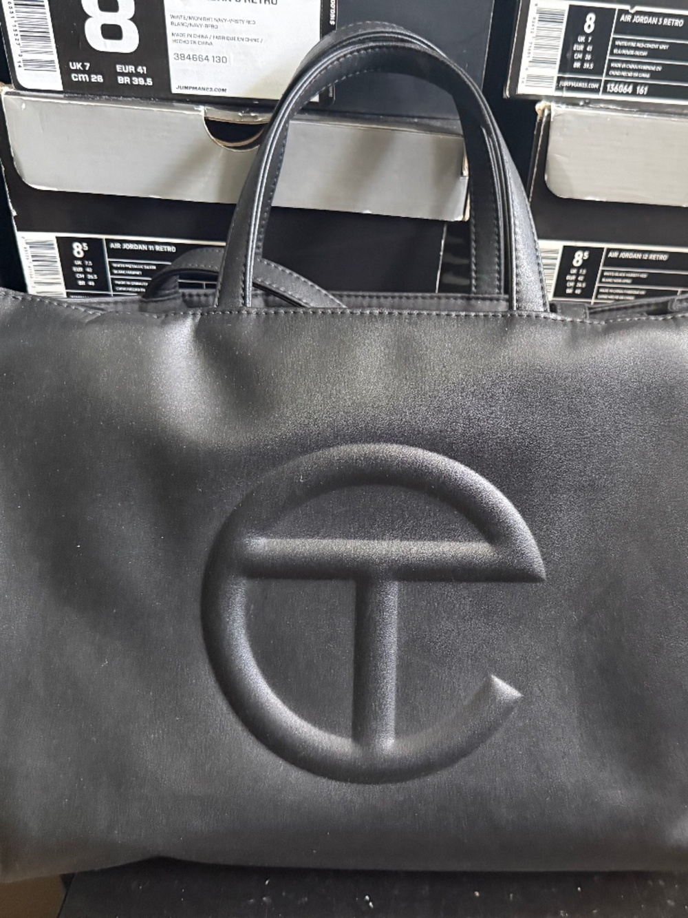 Black Telfar Shopping Bag- medium tote